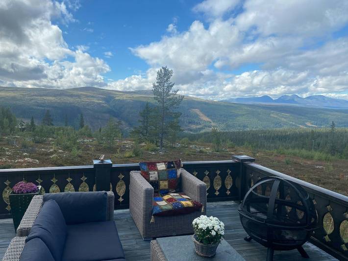 Feriehus for 8 personer, med terrasse og sauna, dyr tillatt i Hedmark