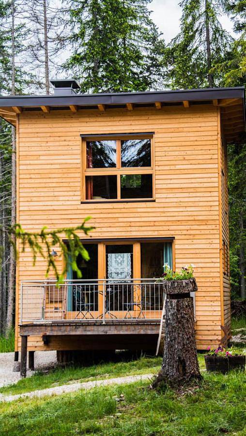 Chalet für 4 Personen, mit Balkon und Terrasse sowie Garten und Sauna in Südtirol