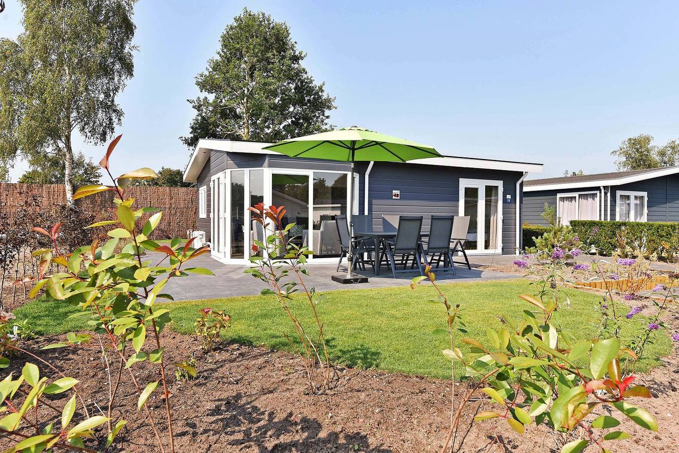 Comfortabel 4 persoons Miva-chalet in Nunspeet op een park aan het Veluwemeer in Nunspeet, Veluwe