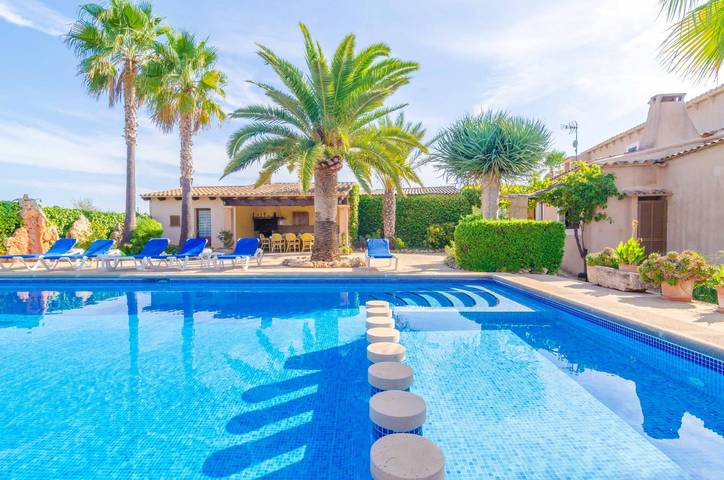 Can Puça - Ferienhaus mit privaten Pool in Santanyí. WiFi gratis in Santanyí, Mallorca Süden