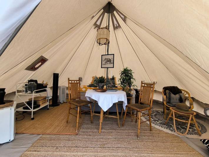 Camping für 2 Personen, mit Terrasse und Ausblick sowie Garten, mit Haustier in Südschweden - 3