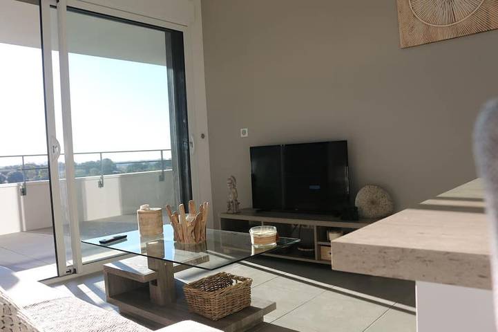 Ganze Wohnung, Neue High-End-App, Terrasse, South Montpellier in Pérols, Mittelmeerküste (Frankreich)
