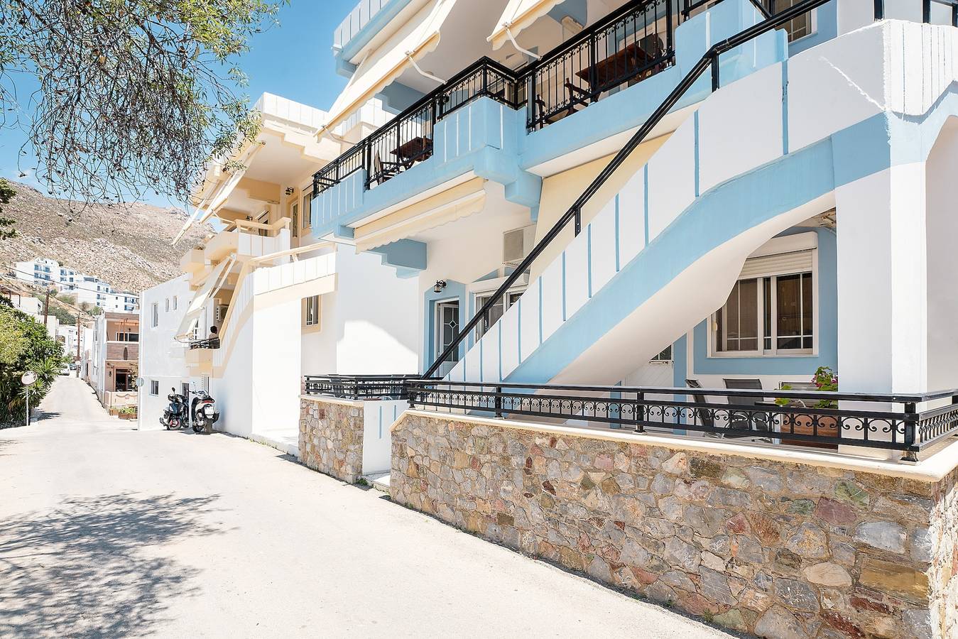 Vakantiehuis 'Olympus Tilos Apt Twin B1' met Zeezicht, Wifi en Airconditioning, foto 14