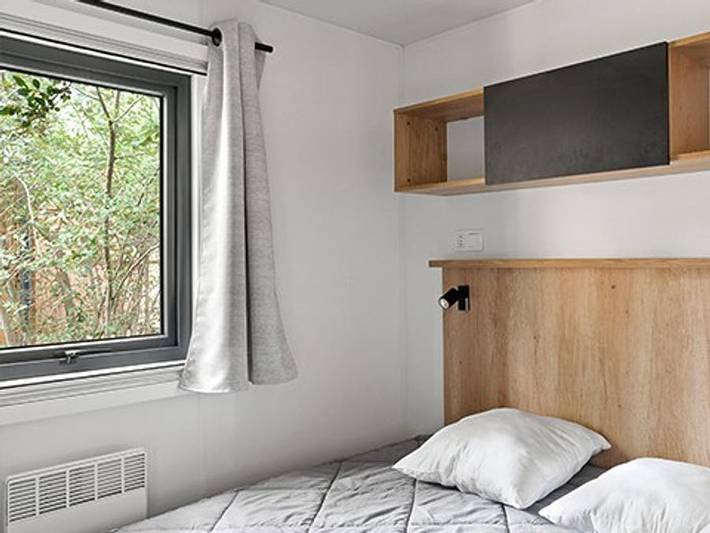 Camping les Dunes - Mobilheim 6 personen - Ultimate | 3 Zi. | 6 Pers. | Erhöhte Terrasse | 2 Bäder | Klimaanlage | Tv in Torreilles, Côte d'Améthyste
