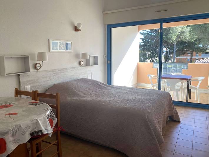 Studio pour 2 personnes, avec Balcon et Terrasse