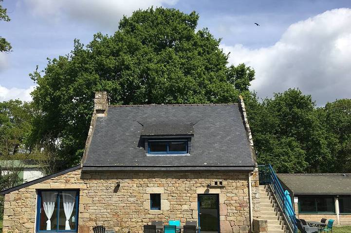 Maison de vacances pour 6 personnes, avec piscine ainsi que jardin et terrasse
