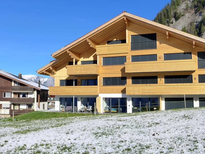 Vakantiewoning voor 3 personen, met terras en uitzicht, met huisdier in Zweisimmen
