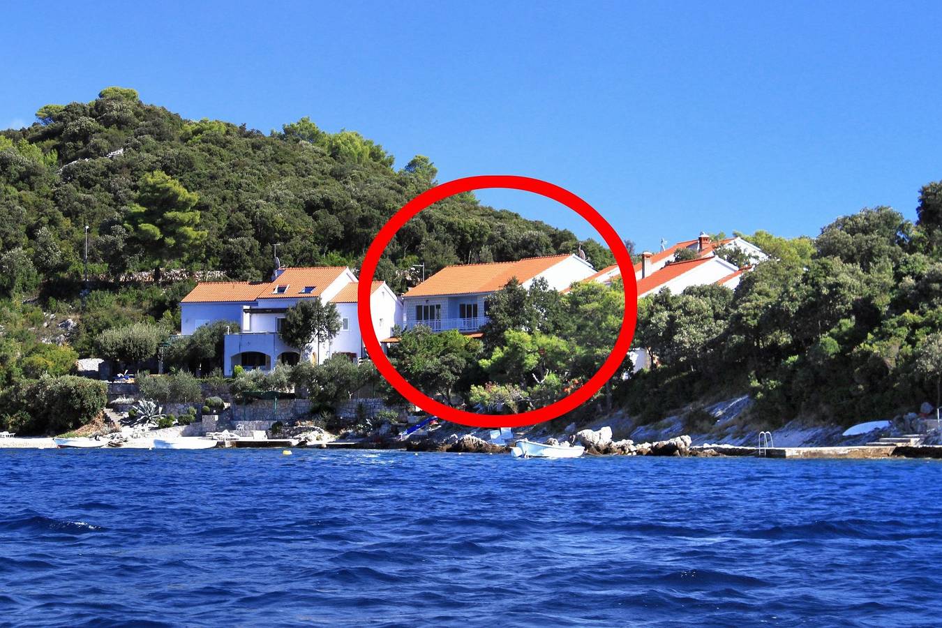 Ganze Wohnung, 1-Zimmer-Ferienwohnung am Strand Tri Zala (Korcula) A-174-a in Zrnovska Banja, Korcula