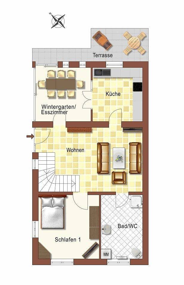 Ferienhaus für 8 Personen, mit Terrasse und Garten in Bastorf - 4