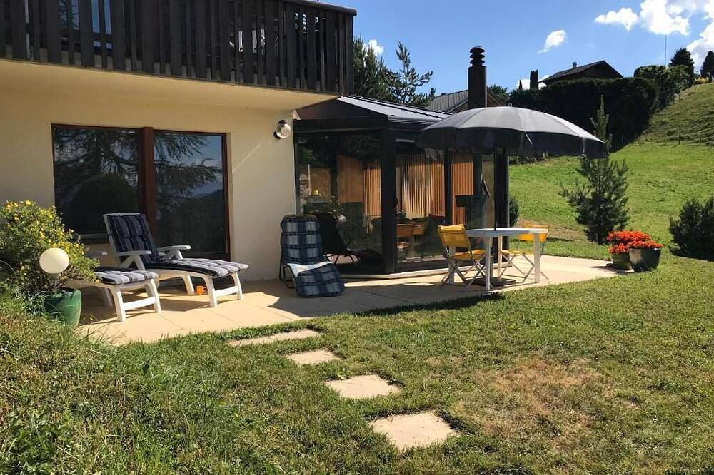 Ganze Wohnung, 2-Zimmer-Wohnung mit Panorama-Terrasse in Leysin, Alpes Vaudoises