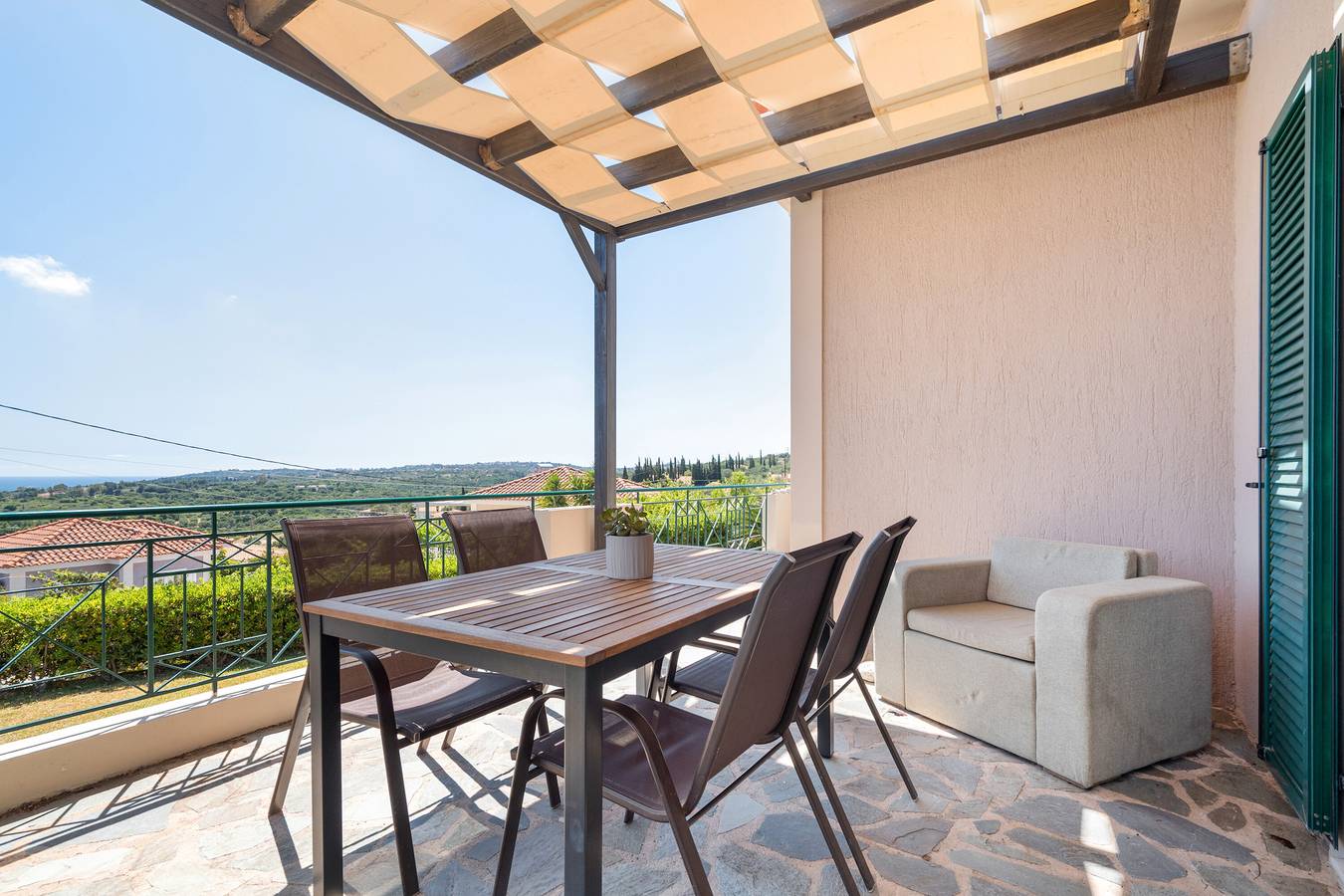 Ferienhaus 'Amalia' mit Meerblick, Wlan und Klimaanlage in Mousata, Kefalonia