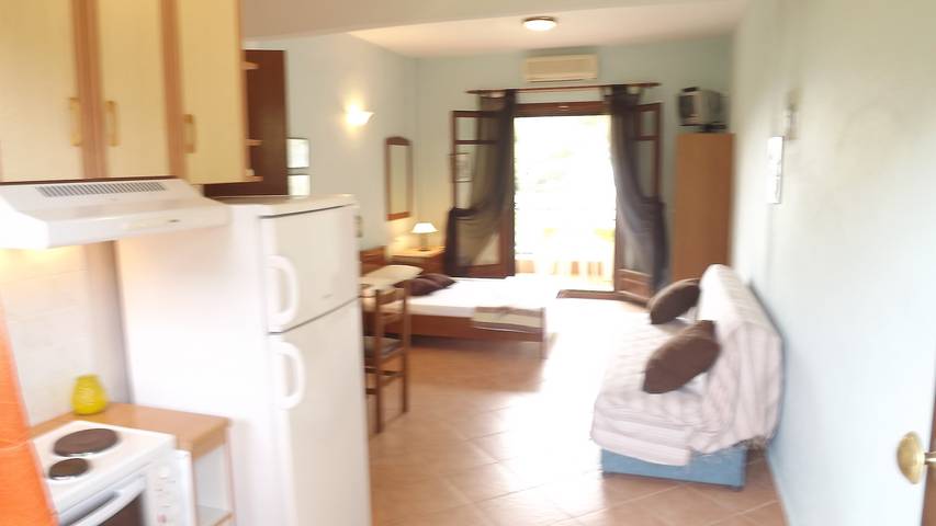 Ferienwohnung für 4 Personen, mit Ausblick und Balkon sowie Meerblick und Garten in Chalkidiki - 2