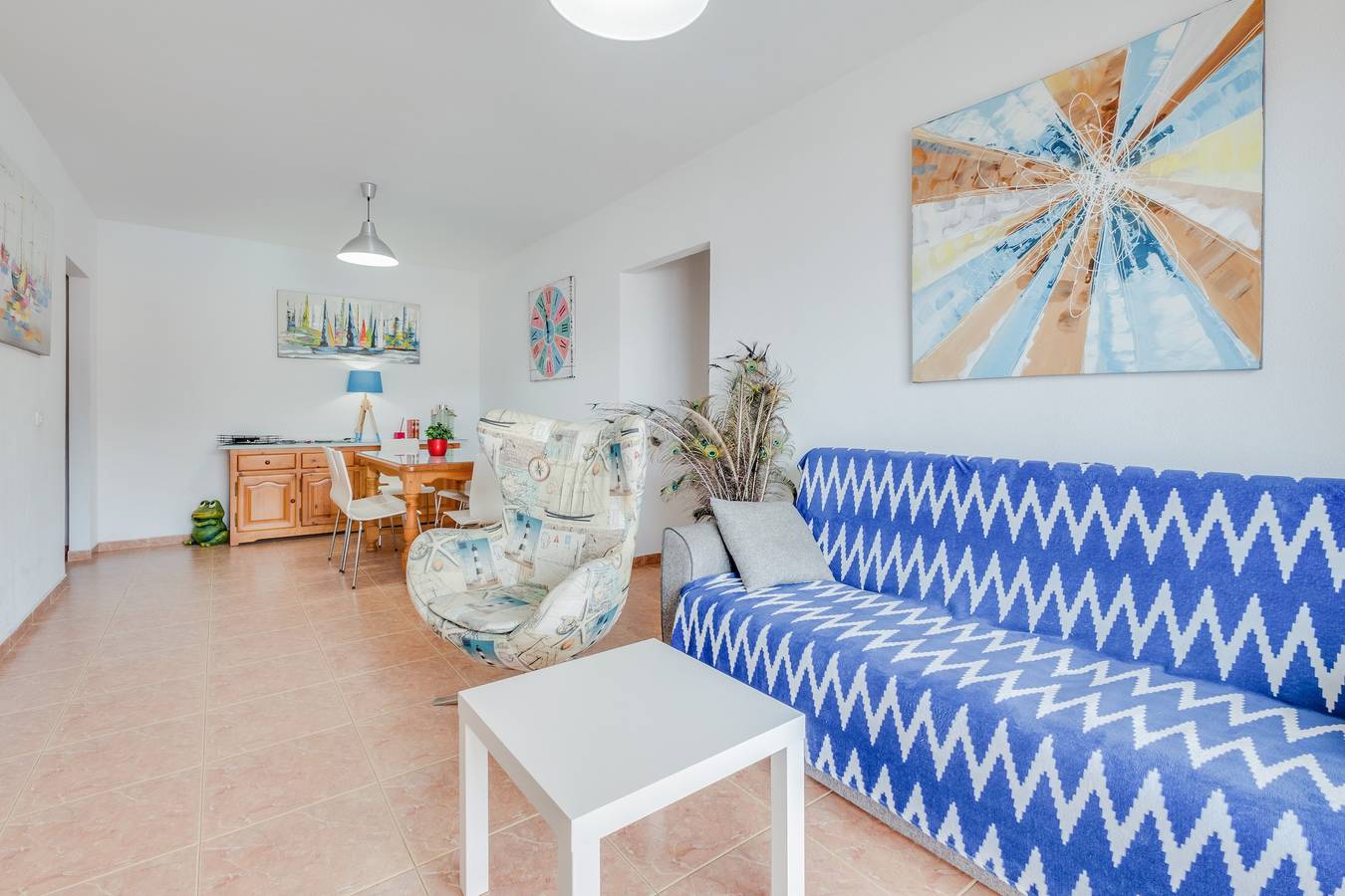 Appartamento intero, Appartamento Superior fronte mare con piscina, balcone, vista mare e Wi-Fi; parcheggio incluso in Punta Larga, Candelaria