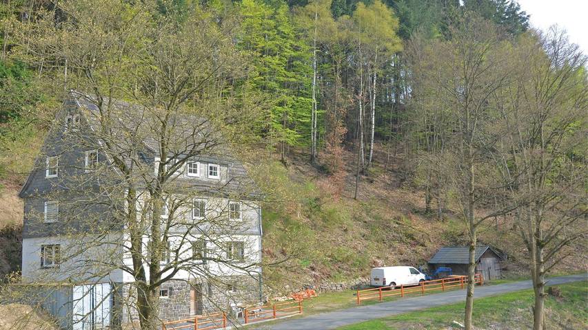 Ferienhaus für 20 Personen, mit Sauna und Garten sowie Terrasse, mit Haustier in Hallenberg