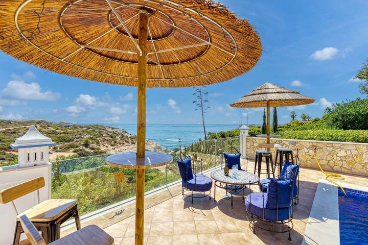 Ferienhaus mit Meerblick für 6 Personen, mit Garten