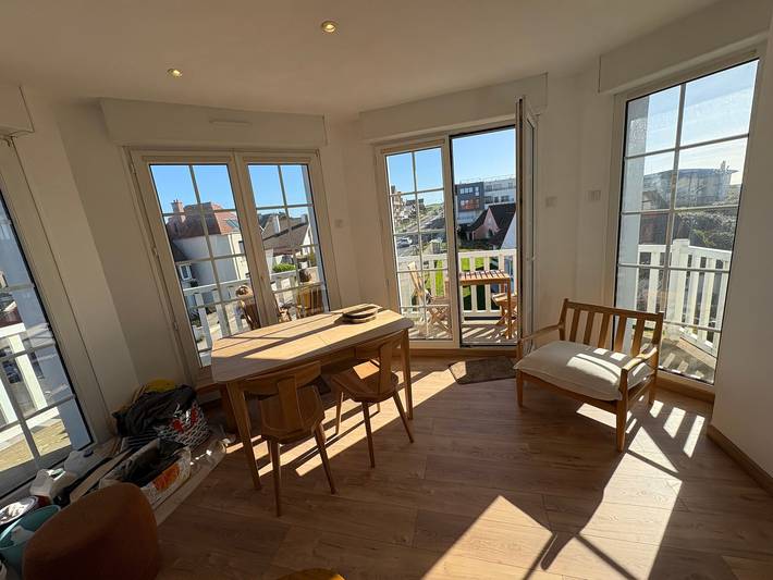 Appartement de vacances pour 4 personnes, avec balcon et vue à Wimereux