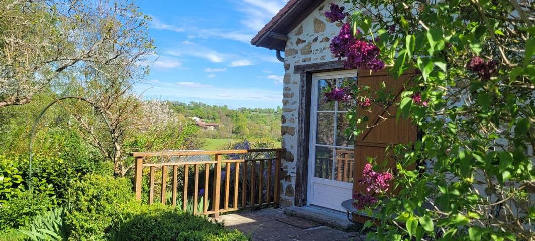 Maison de vacances pour 2 personnes, avec Terrasse ainsi que Jardin et Vue