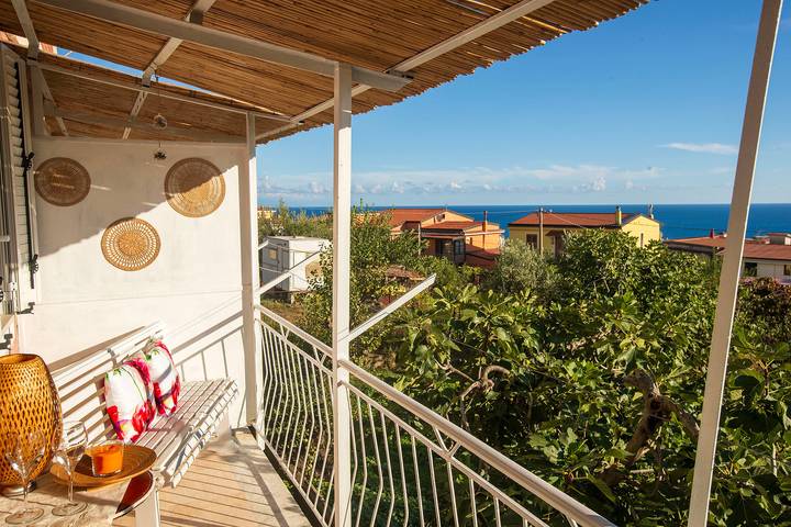 Appartamento vacanze per 4 persone, con Balcone e Giardino nonché Panorama a Marina di Camerota