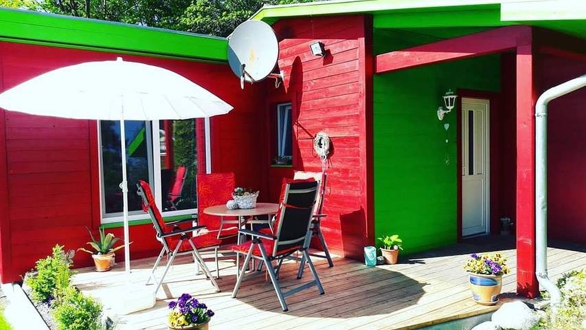 Ferienwohnung für 3 Personen, mit Terrasse und Garten in Basedow