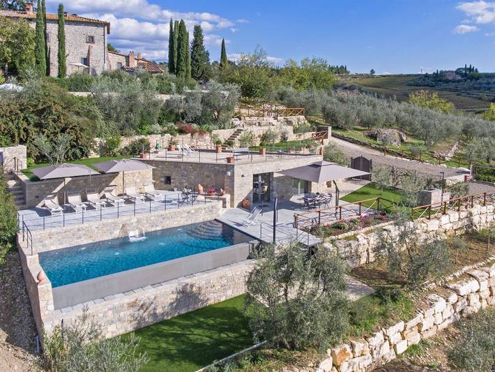 Villa per 6 persone, con terrazza in Gaiole in Chianti