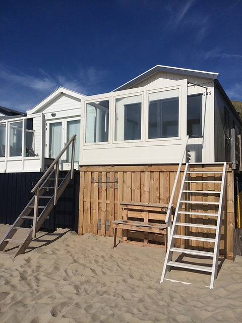 Strandschlafhäuschen bei Dishoek direkt am Meer mit Panoramablick und Terrasse, Nummer 342 in Koudekerke, Walcheren