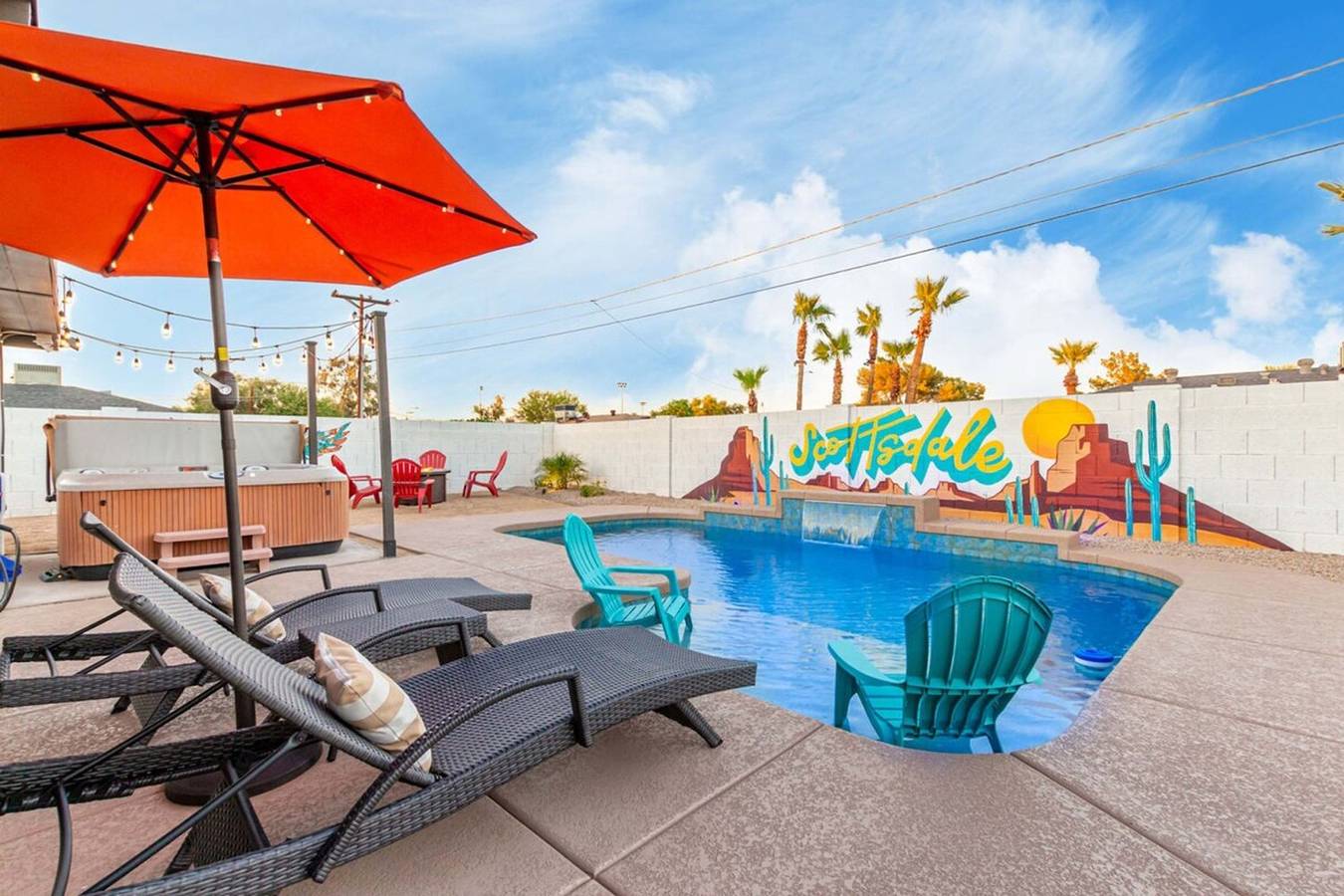 Sw Modern Retreat 2 Masters Pool Hottub Firepit in Scottsdale, Maricopa County