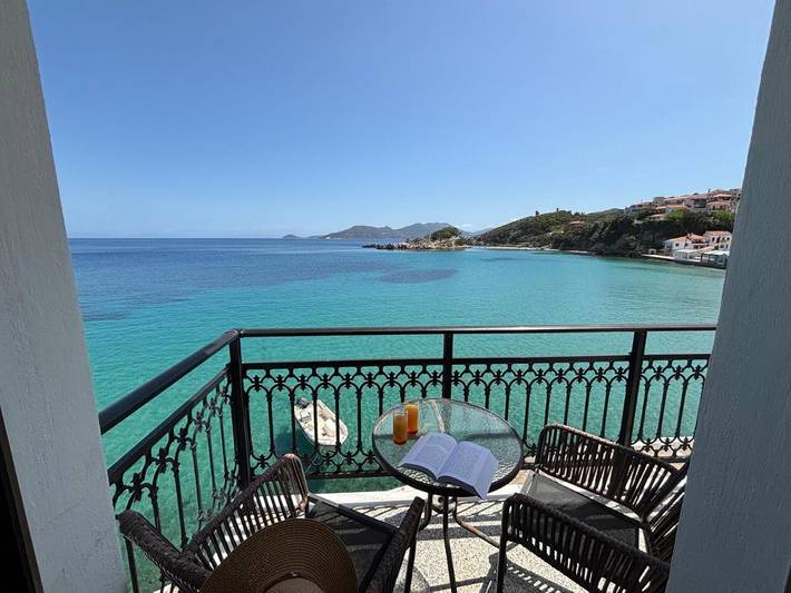 Vakantiewoning voor 2 personen, met uitzicht en balkon in Samos