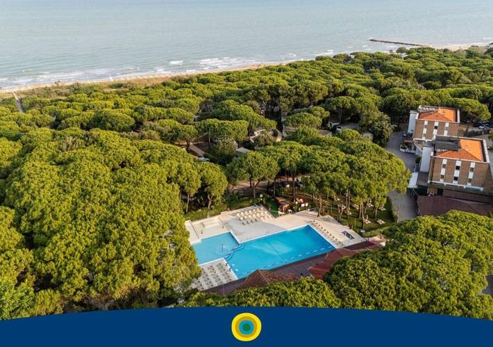 Bungalow für 3 Personen, mit Terrasse und Whirlpool sowie Garten und Pool in Jesolo