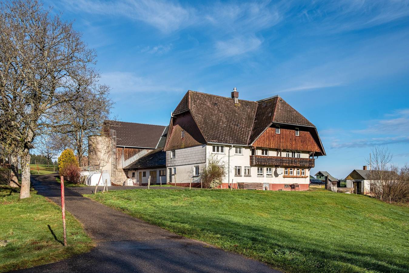 Ganze Wohnung, Ferienwohnung Weideblick Unterkunft mit Hund und Blick in die Natur, Sitzplatz im Garten mit Grill  in St. Georgen, Mittlerer Schwarzwald