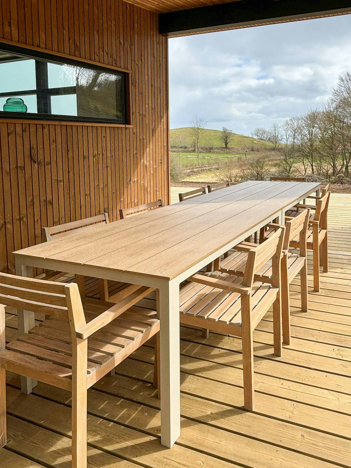 Holzhaus auf einem großen Naturgrundstück mit Meerblick und Wellnessbereich in Broager, Flensburger Förde (Dänemark)