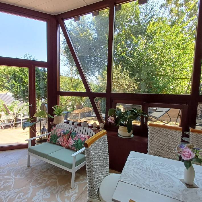 Ferienwohnung für 5 Personen, mit Balkon und Garten im Rheingau