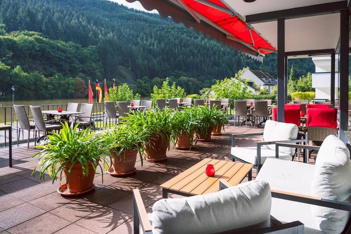 Hôtel pour 2 personnes, avec Terrasse ainsi que Jardin et Vue à Traben-Trarbach