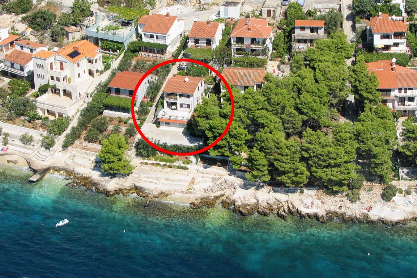 Ganze Wohnung, 1-Zimmer-Ferienwohnung am Strand Okrug Donji, Ciovo A-6859-b in Okrug Donji, Ciovo