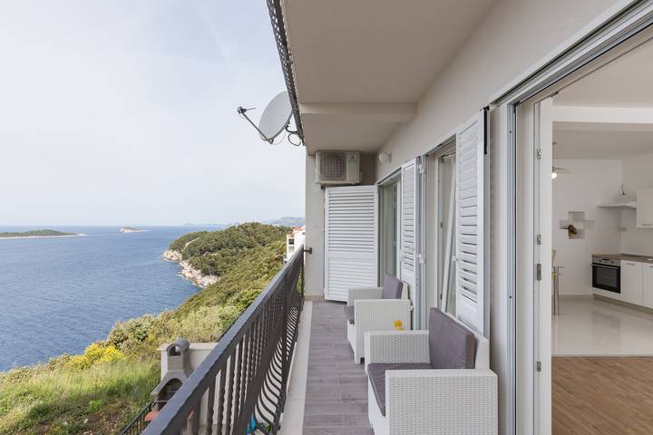 Gîte pour 2 personnes, avec vue sur l’océan et balcon à Cavtat - 3