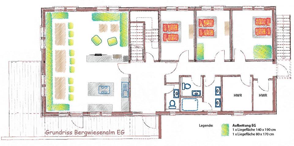 Ferienhaus für 26 Personen, mit Terrasse und Garten in Clausthal-Zellerfeld - 3