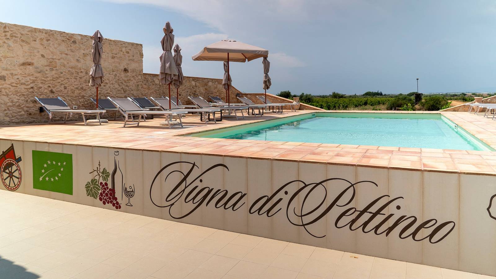 Zimmer 'Vigna Di Pettineo - N5' mit Gemeinschaftspool, privater Terrasse und Klimaanlage in Vittoria, Ragusa Provinz