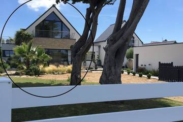 Location de vacances pour 4 personnes, avec balcon ainsi que piscine et jardin, animaux acceptés dans Plage Pors Carn