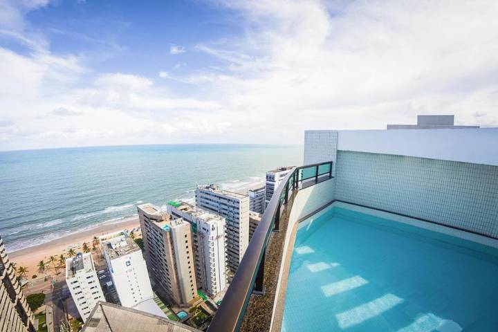 Casa de férias para 4 pessoas, com vista e piscina e ainda jardim and sauna em Recife