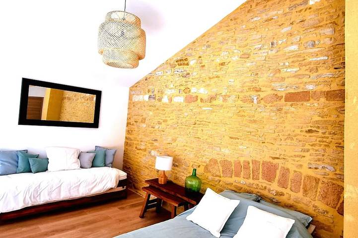 Loft in the heart of the vineyards in a former Chai dating from 1815 in Marcy, Beaujolais