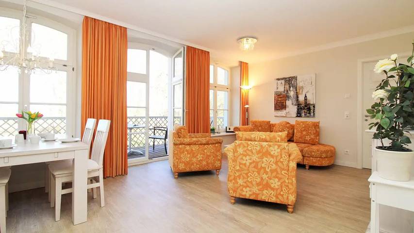 Ferienwohnung für 4 Personen, mit Sauna und Balkon sowie Garten - 1