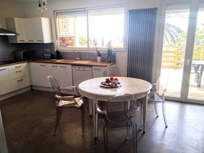 Location de vacances pour 4 personnes, avec Balcon ainsi que Terrasse et Vue à Cabestany