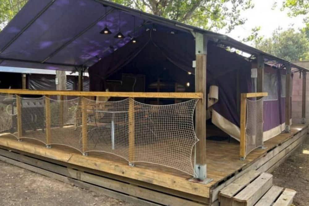 Zecamping 4* familial piscine chiens acceptés bien-être tente Bbq 25m2 in Villeneuve-lès-Béziers, Costa mediterránea (Francia)