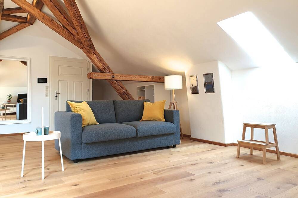 Ganze Wohnung, Bahnhof Grombach Loft - Apartment \"Oben\" nahe Bad Rappenau, Sinsheim, A6 in Bad Rappenau, Kraichgau