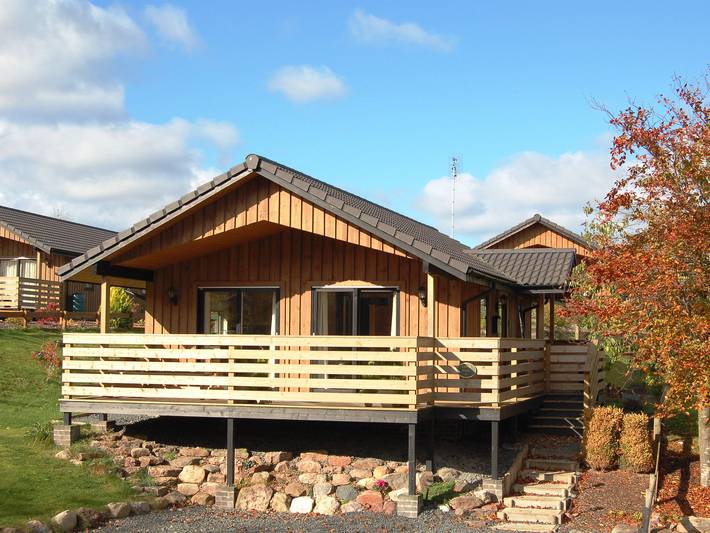 Log cabin for 4 people, with garden in the Lake District