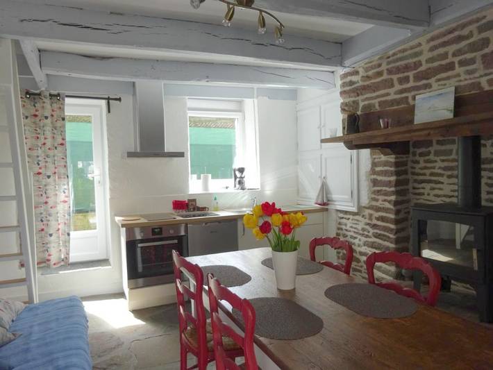 Maison de campagne pour 4 personnes, avec terrasse à Saint-Jean-des-Champs