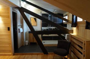 Maison d’hôte pour 2 personnes, avec jardin ainsi que terrasse et vue à Combloux