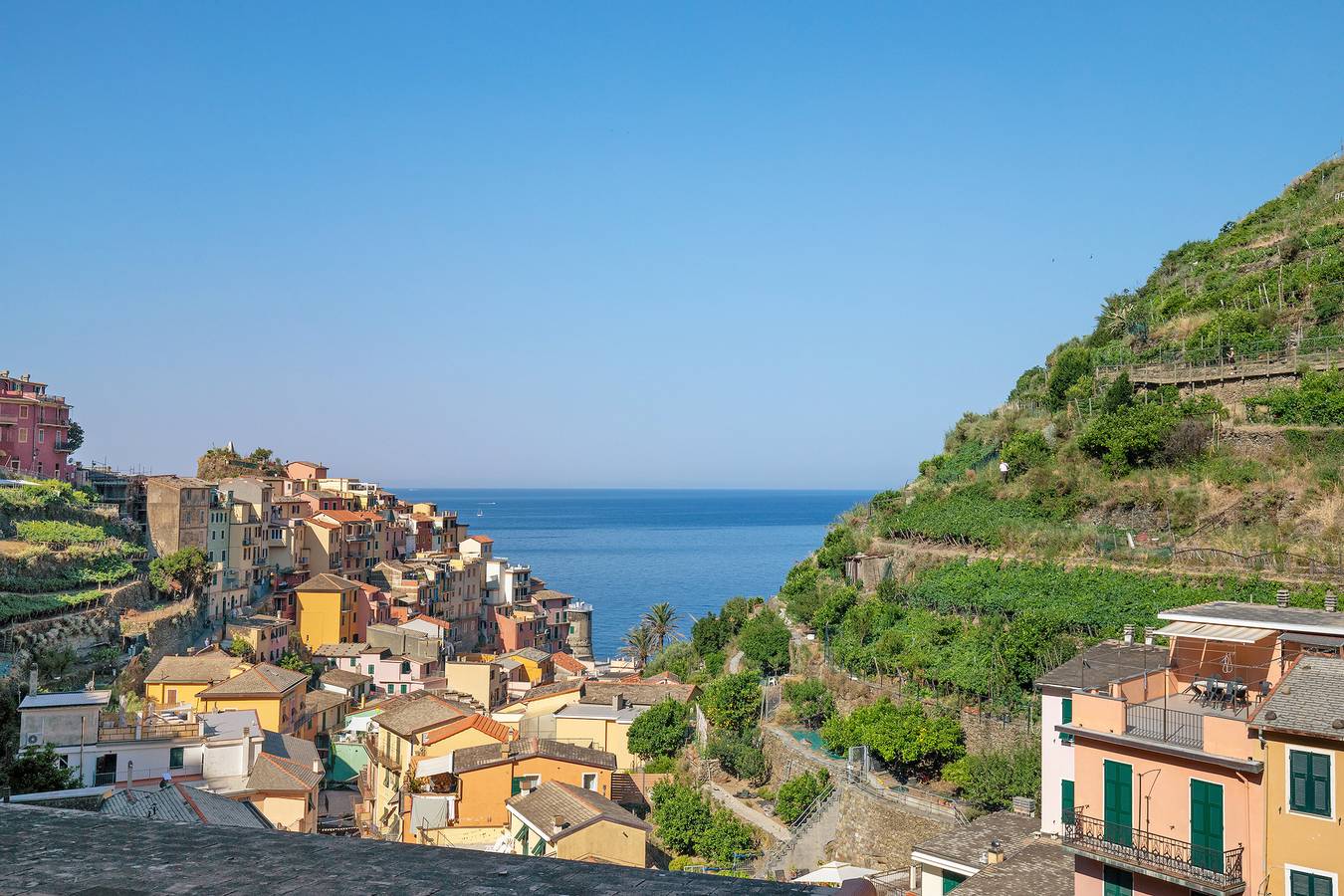 Apartamento entero, Apartamento 'Starfish' con vistas al mar y Wi-Fi in Manarola, Riomaggiore Municipio