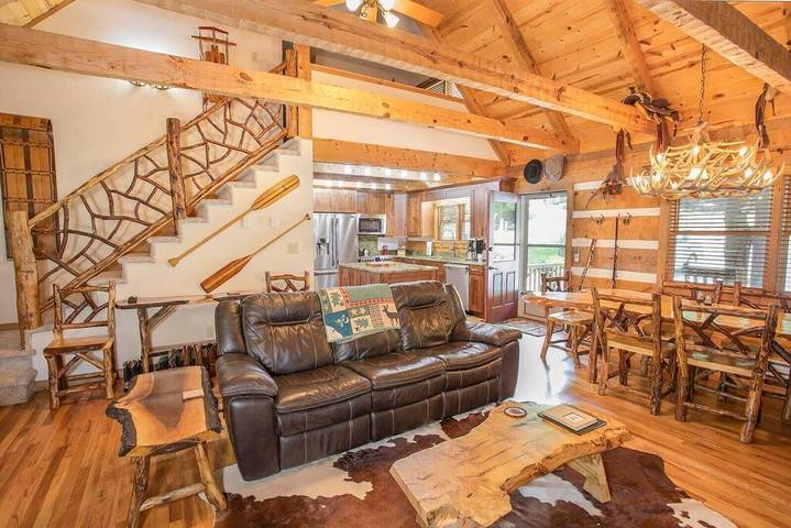 Blockhütte für 6 Personen, mit Whirlpool und Balkon - 1