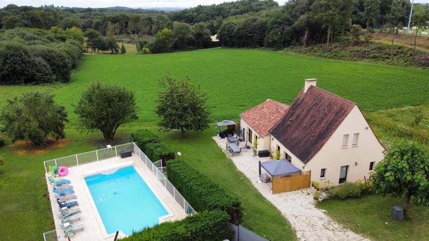 Maison de vacances pour 11 personnes, avec piscine ainsi que terrasse et jardin - 1