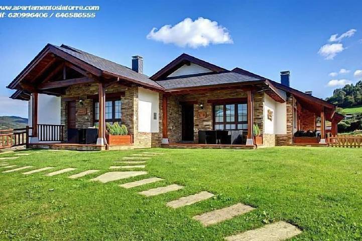 Casa rural para 6 personas, con jardín en Valdés 